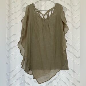 Apt. 9 Khaki Sleeveless Blouse